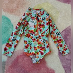 NWT Size 7 Ruffle Butts bathing suit- one piece